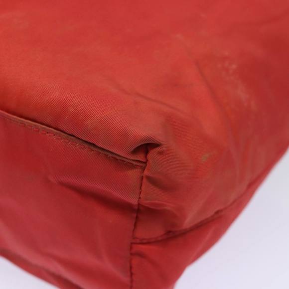 PRADA Nylon Hand Bag Red Auth 80112 - Picture 9 of 16